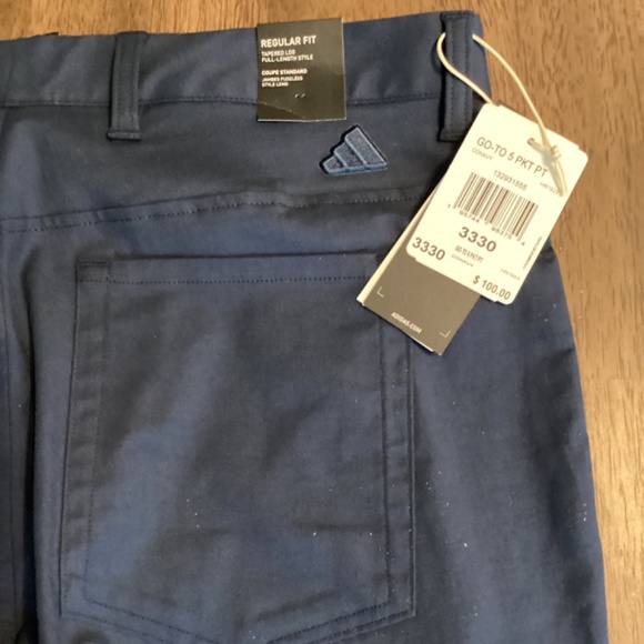 adidas Men's Go-to 5-Pocket Tapered Fit Golf Pants - Picture 4 of 4